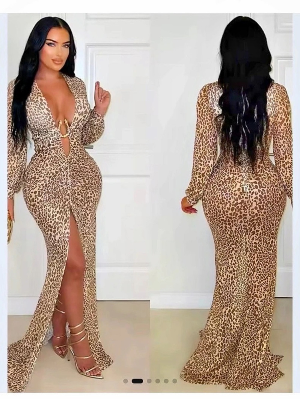 Animal Print Maxi Dress